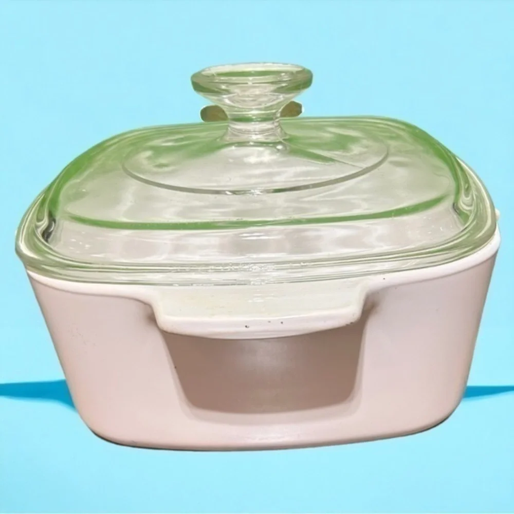 Vintage Corning Ware Blue‎ Ribbon Casserole Dish Glass Lid 1.5 Liter